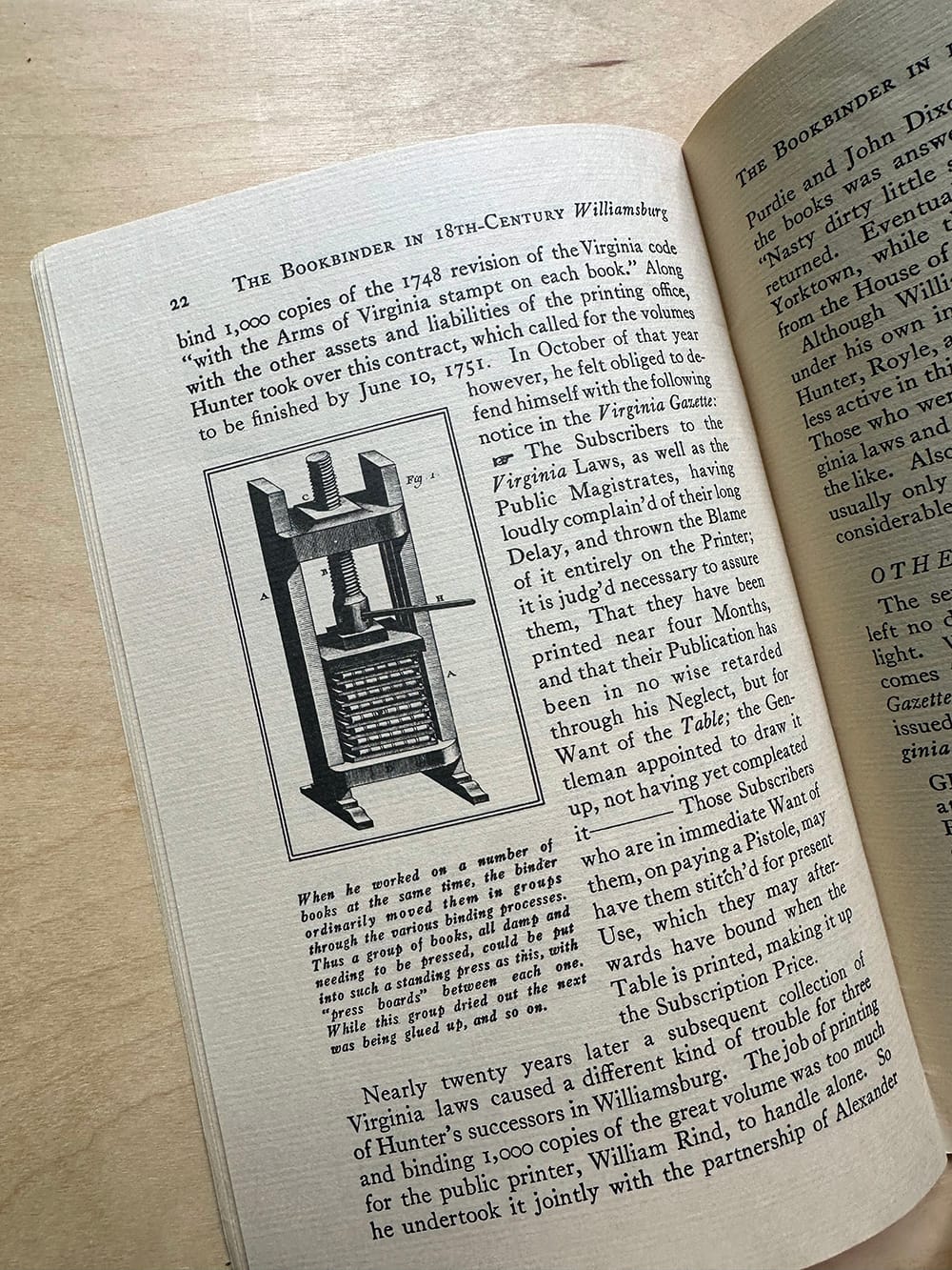 black and white vintage book page on wood table