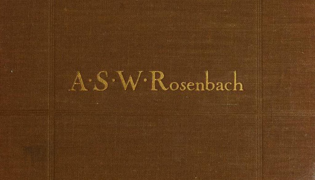 section of Rosenbach book cover