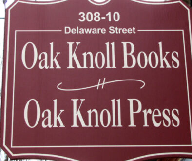 oak knoll press sign