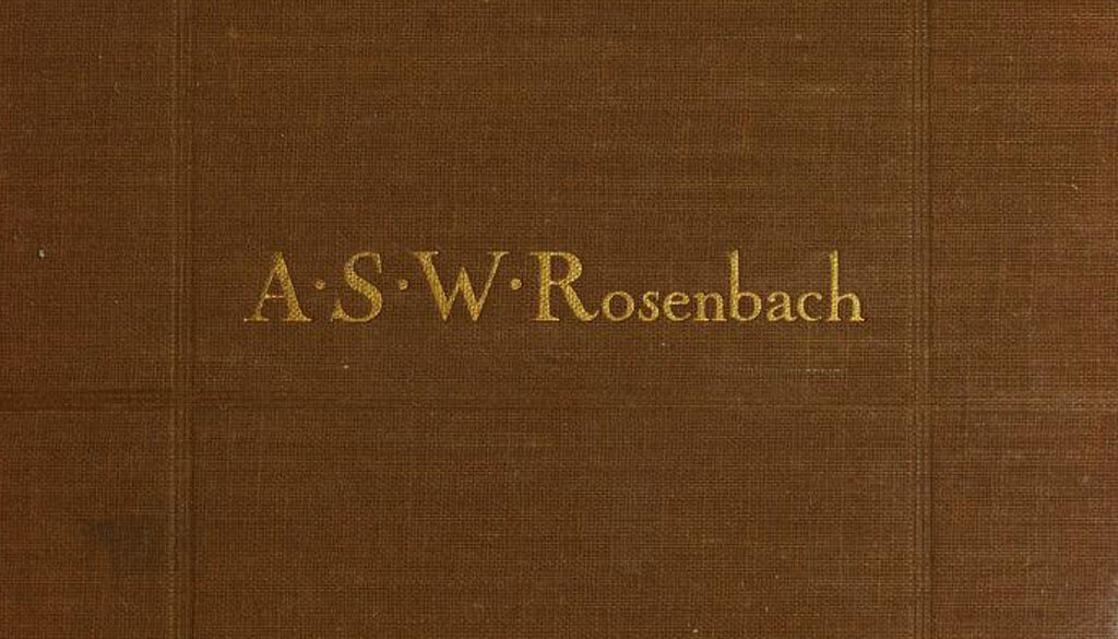 section of Rosenbach book cover