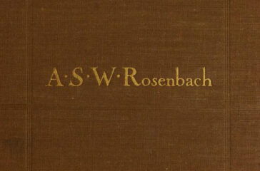 section of Rosenbach book cover